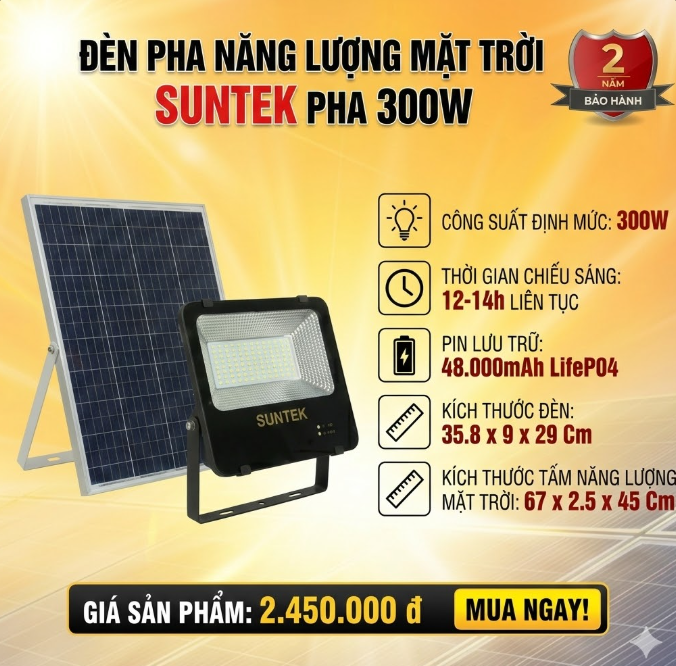 SUNTEK LED  SOLAR 300W