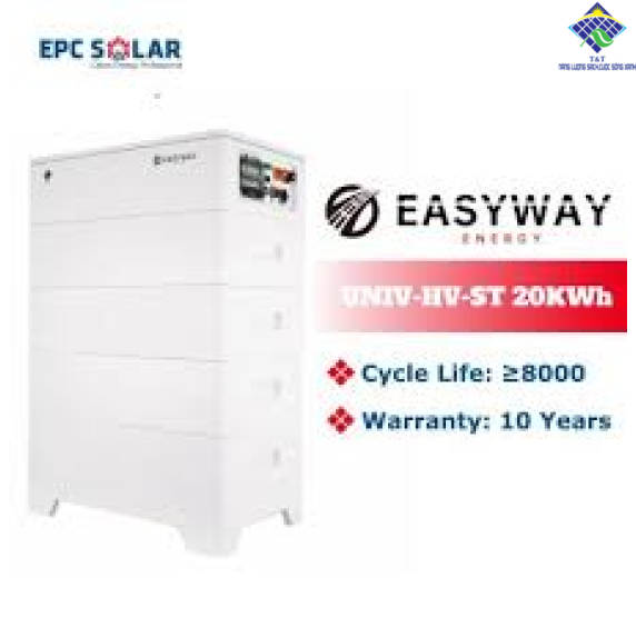 Pin Lithium Easyway UNIV-HV ST 20Kwh - Pin lưu trữ năng lượng điện mặt trời điện áp cao