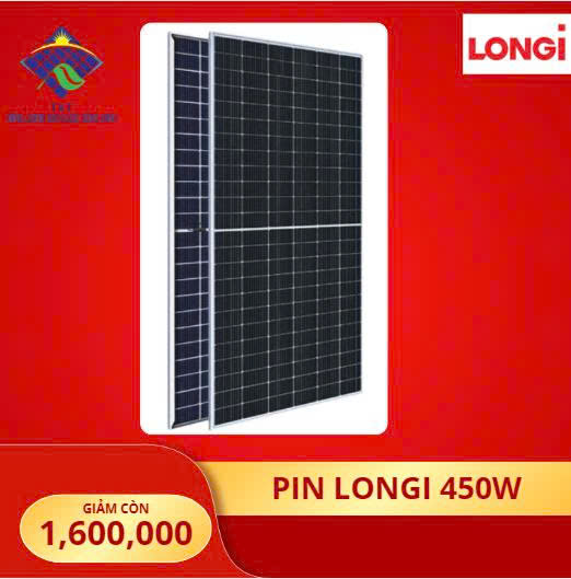 Pin mặt trời Longi 440Wp | Mono perc Half Cell (156 cells)