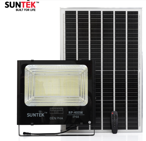 Bộ đèn pha led  chống lóa năng lượng mặt trời  .Model: RP400 hiệu: Suntek. 