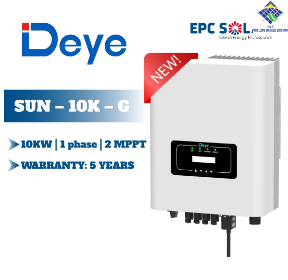  Bộ biến tần hòa lưới một pha DEYE 10KW