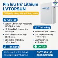 Giới thiệu Pin Lưu Trữ Lithium LVTOPSUN 