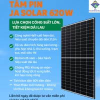 TẤM PIN JA SOLAR 620W 