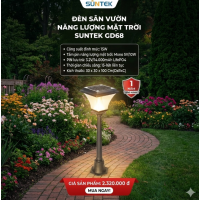 Đènn sân vườn năng lượng mặt trời SUNTEK GD68