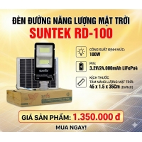 Bộ đènn đường năng  lượng mặt trời  .Model: RD-100,