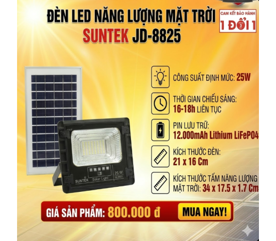  LED năng lượng mặt trời SUNTEK JD-8825