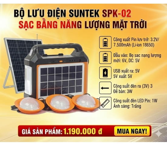 Bộ lưu điệnn  SUNTEK SPK-01