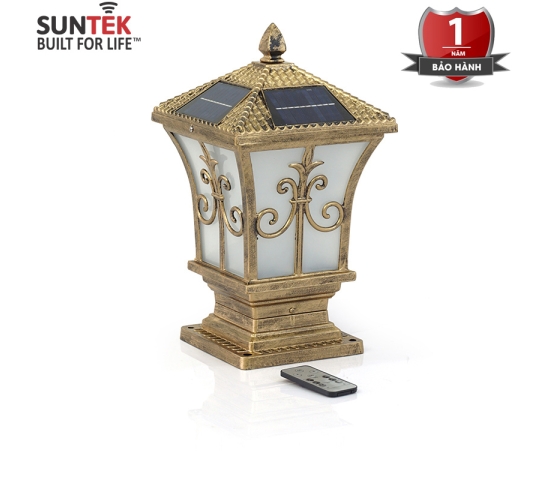 Đènn trụ cổng năng lượng mặt trời.  SUNTEK TC01 plus
