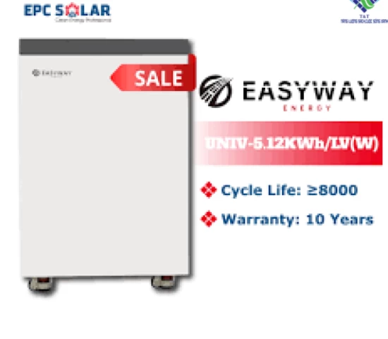 Pin Lithium Easyway UNIV-5.12kWh/LV(W) - Pin lưu trữ năng lượng điện mặt trời