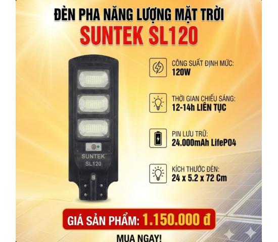SUNTEKk LED SOLAR SL120