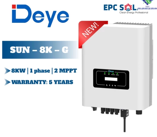  Bộ biến tần hòa lưới một pha DEYE 8kw