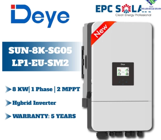 INVERTER DEYE SUN-8K-SG05LP1-EU-SM2| 8KW | 1 pha | 2 MPPT